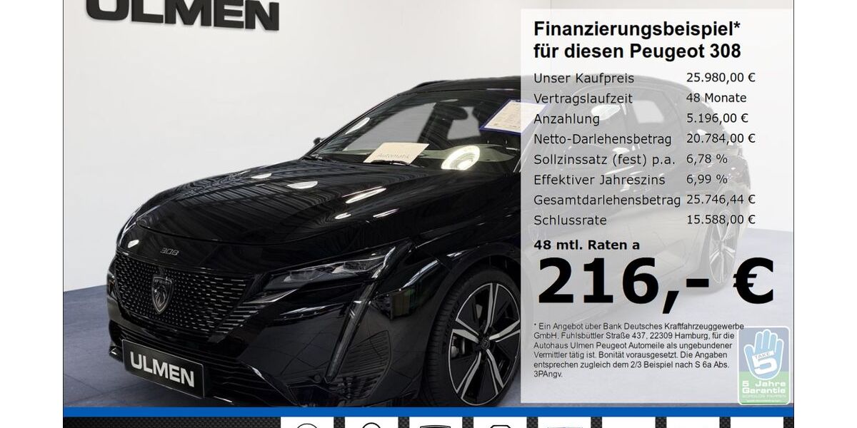 Peugeot 308 22.963 km 25.980 &euro; Düsseldorf 40233