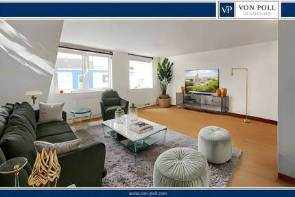 Duissern: Moderne & möblierte 2-Zimmer-ETW mit Parkett, Energieeffizienzklasse C & Top-Lage 2 zimmer