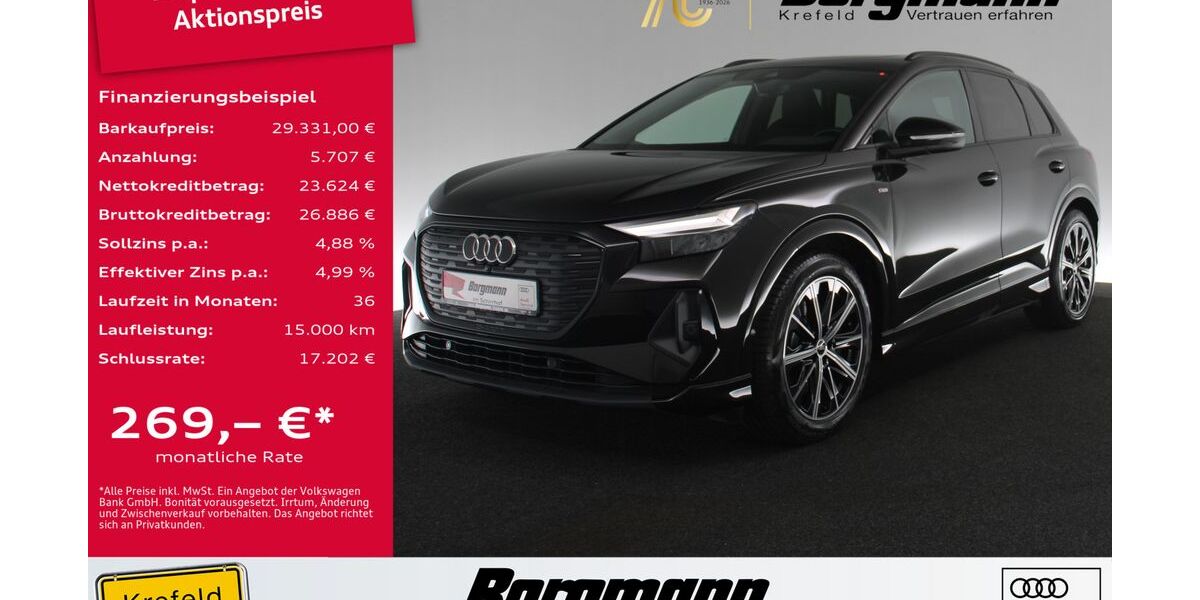 Audi Q4 e-tron 108.550 km 29.331 &euro; Krefeld 47803