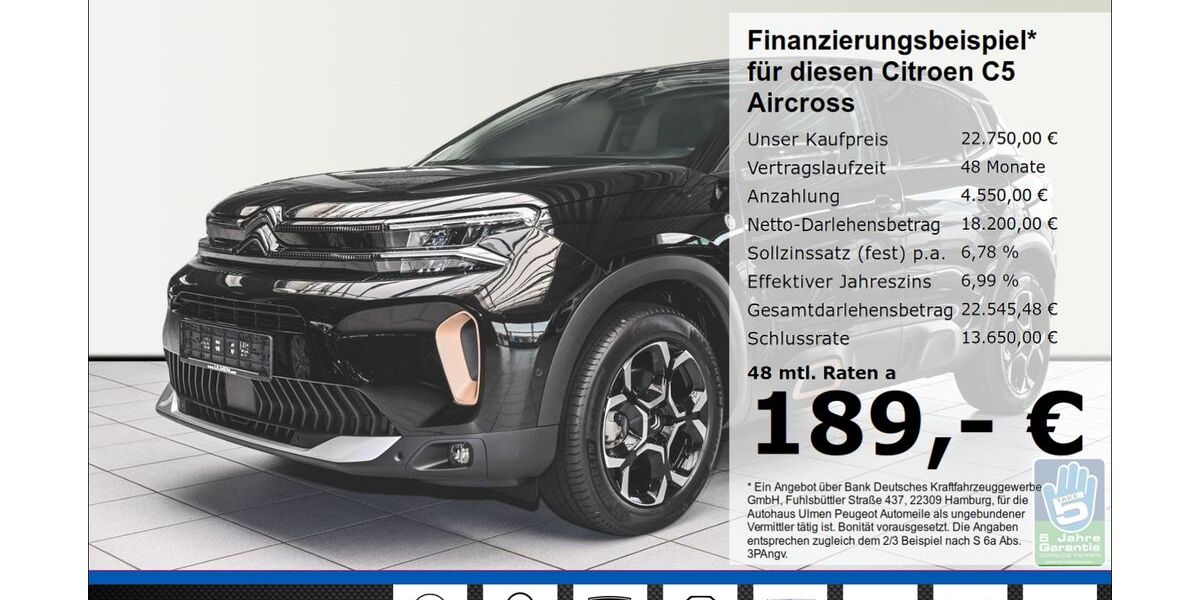 Citroen C5 Aircross 22.170 km 21.896 &euro; Düsseldorf 40233