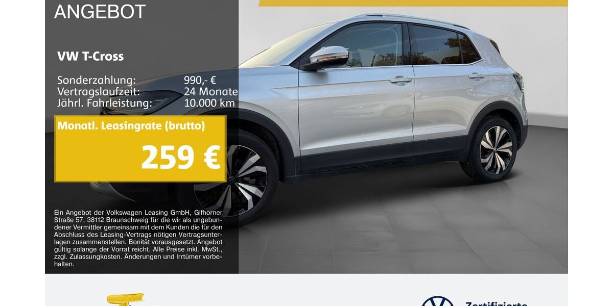 VW T-Cross 24.502 km 23.550 &euro; Duisburg 47059