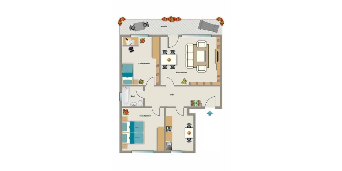 Vier Wände zum Wohlfühlen. 3.5 zimmer