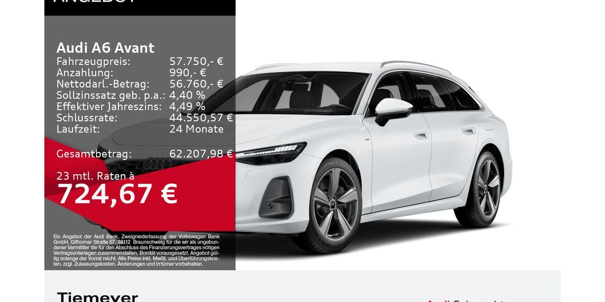 Audi A6 24.694 km 57.170 &euro; Oberhausen 46047