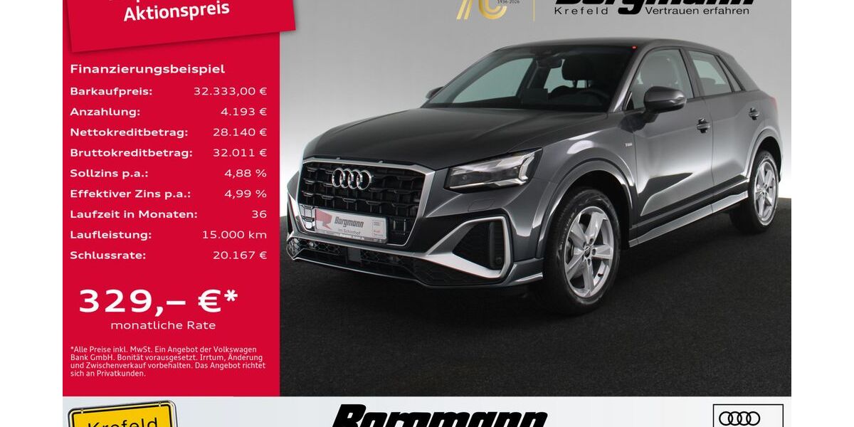 Audi Q2 1.997 km 32.333 &euro; Krefeld 47803