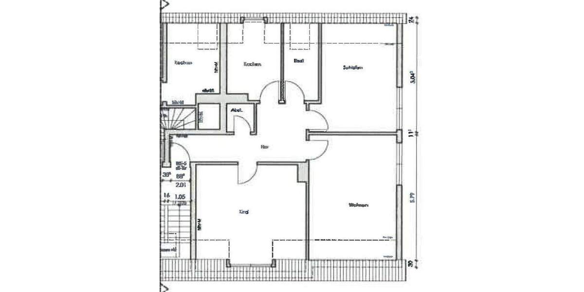 Etagenwohnung Herne Wanne - 3 Zimmer, 80 m&sup2;, 580&euro; | Angebot:25112317