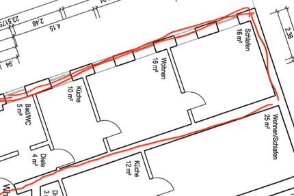51m² Wohnung Erdgeschoss Gladbacher Straße Krefeld