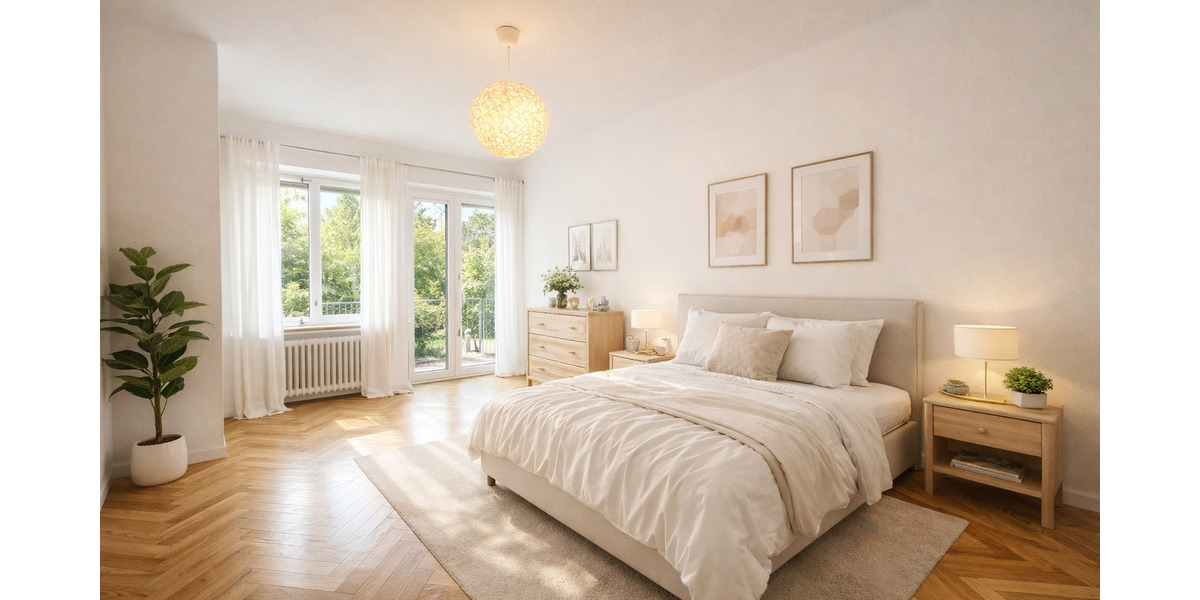 Altbaujuwel mit Stuck & Stil - zeitlose Eleganz in Bestform mit zwei Balkonen und Einbauküche 2 zimmer