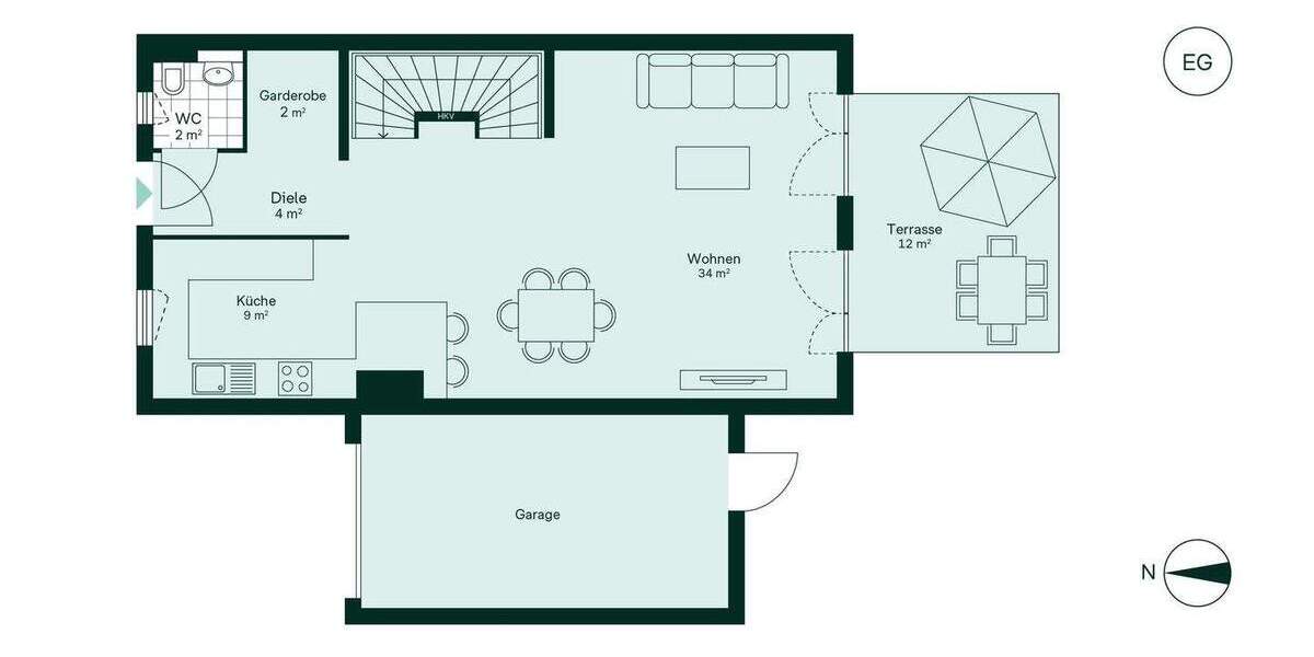 Doppelhaushälfte am Feldrand mit freiem Blick, Südterrasse und großem Keller 4 zimmer