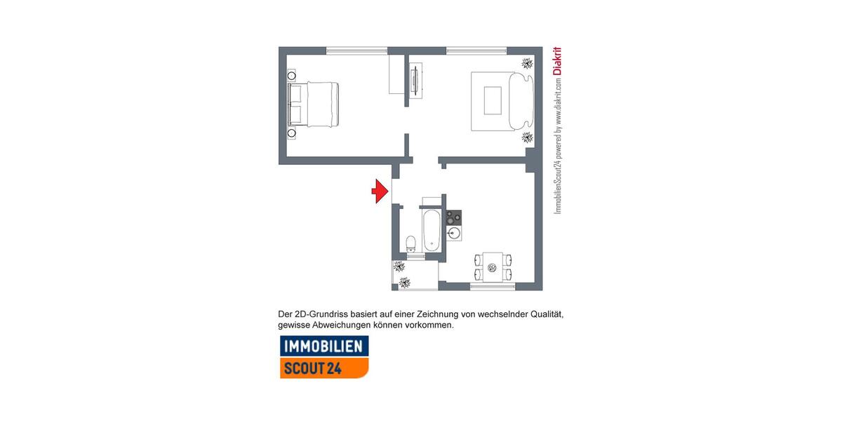 Schicke 2-Zimmer-Wohnung in Duisburg Neudorf 2 zimmer