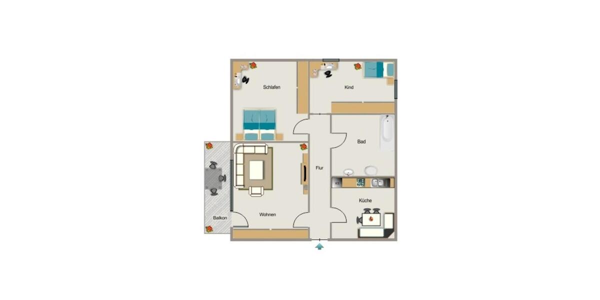 3-Zimmer-Wohnung in Neukirchen-Vluyn Vluyn 3.5 zimmer