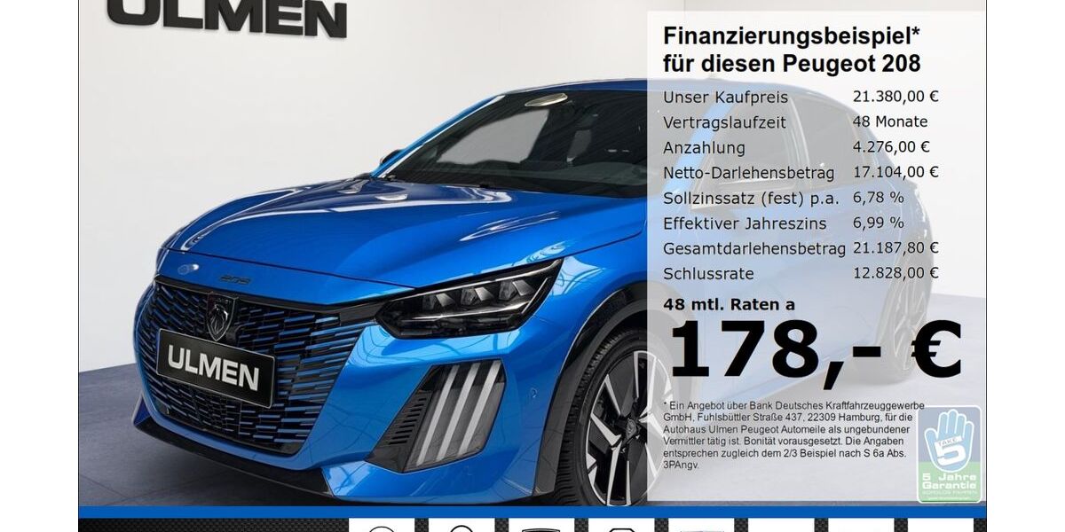 Peugeot 208 29.997 km 21.380 &euro; Düsseldorf 40233