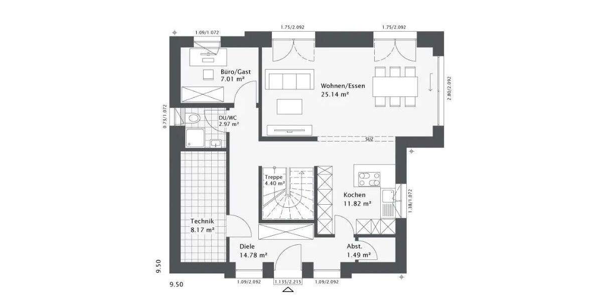Einfamilienhaus Meerbusch Büderich - 5 Zimmer, 140 m&sup2;, 875.900&euro; | Angebot:25817603