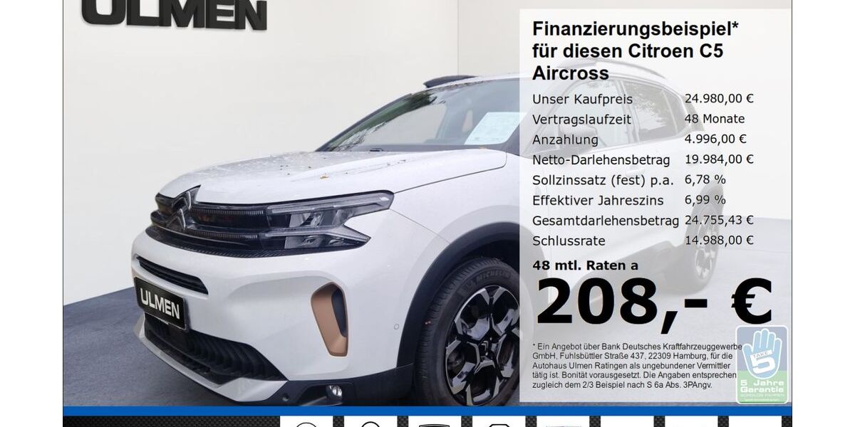 Citroen C5 Aircross 21.190 km 24.980 &euro; Ratingen 40880