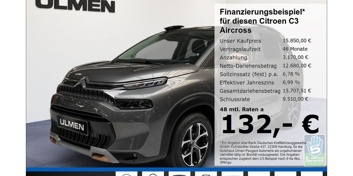 Citroen C3 Aircross 53.556 km 15.850 &euro; Düsseldorf 40233