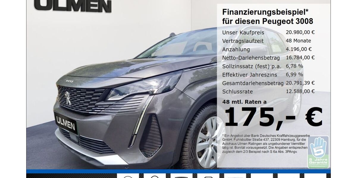 Peugeot 3008 74.200 km 20.980 &euro; Ratingen 40880