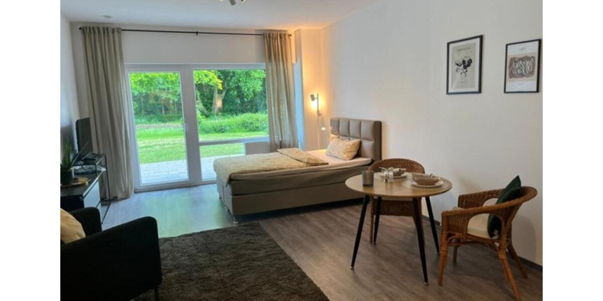 Möbliertes Apartment mit großer Terrasse am Stadtgarten 1 zimmer