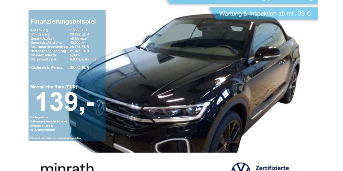 VW T-Roc 11.302 km 27.980 &euro; Moers 47441