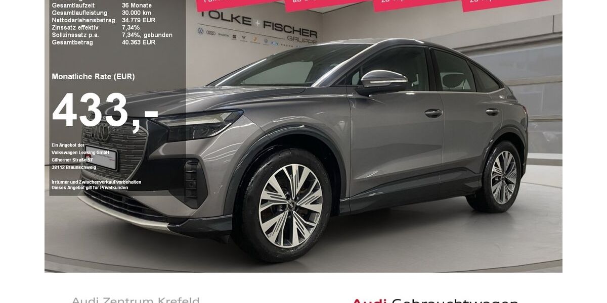 Audi Q4 e-tron 62.088 km 34.779 &euro; Krefeld 47805
