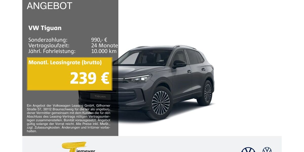 VW Tiguan 19.202 km 31.940 &euro; Marl 45770