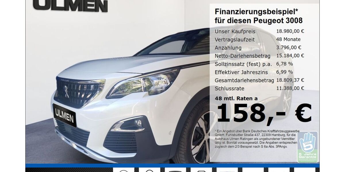 Peugeot 3008 60.205 km 17.980 &euro; Ratingen 40880